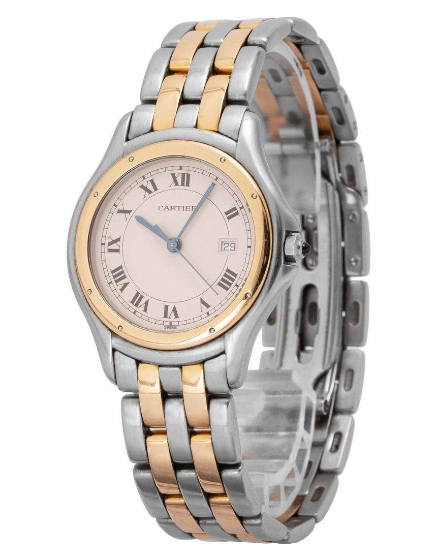 Cartier Cougar W35006B6 187904/ 1180 - 33 mm Steel side
