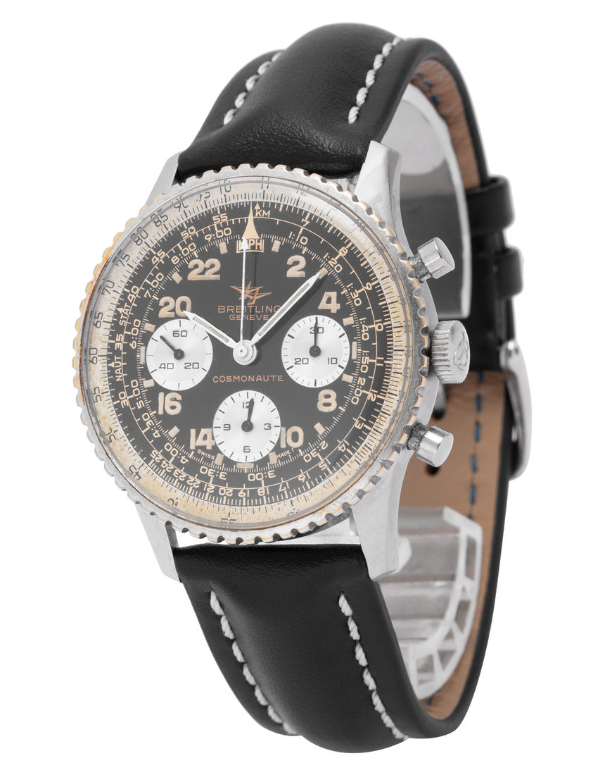 Breitling Cosmonaute 809 - 40 mm Leather side