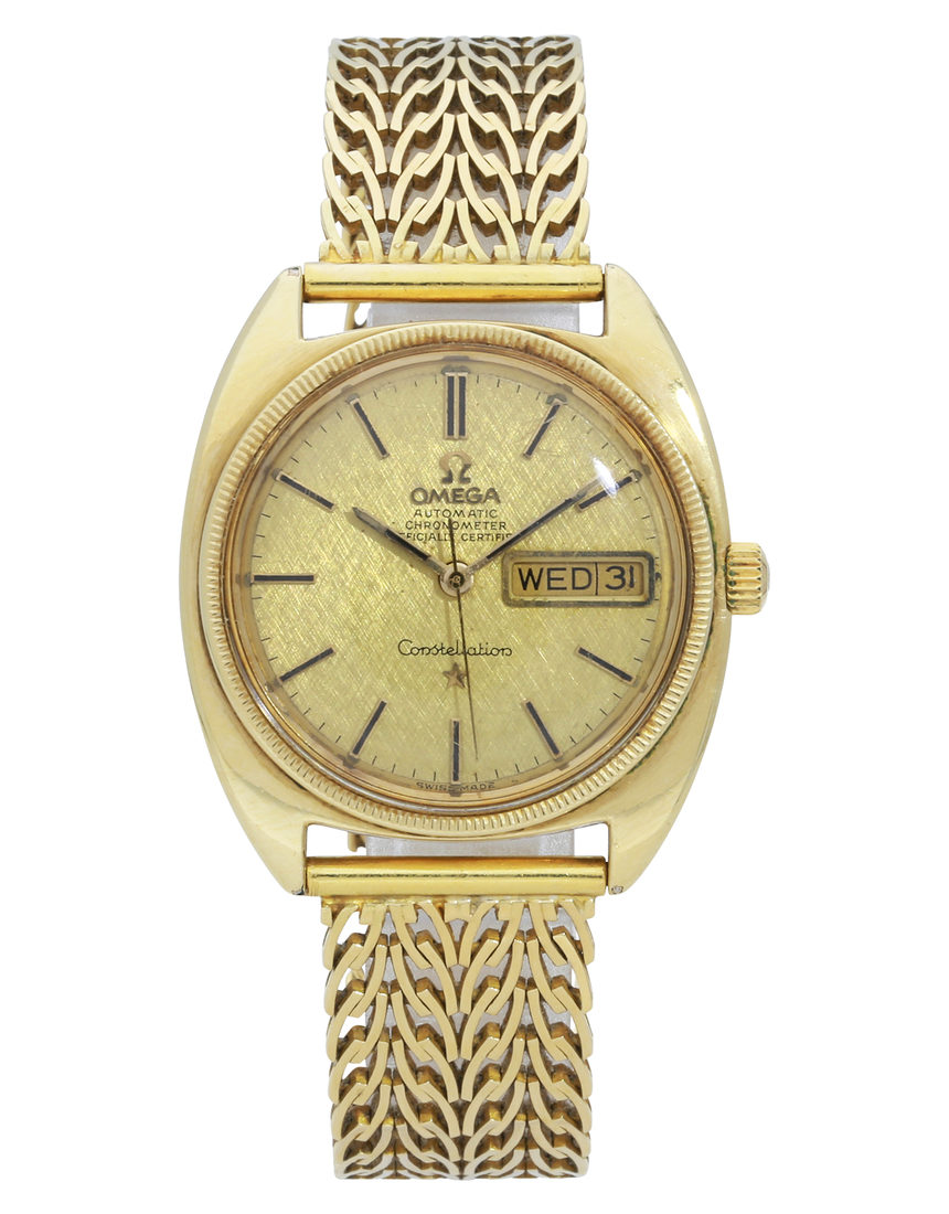 Omega Constellation Day-Date Vintage 168.029 - 34 mm Yellow Gold back