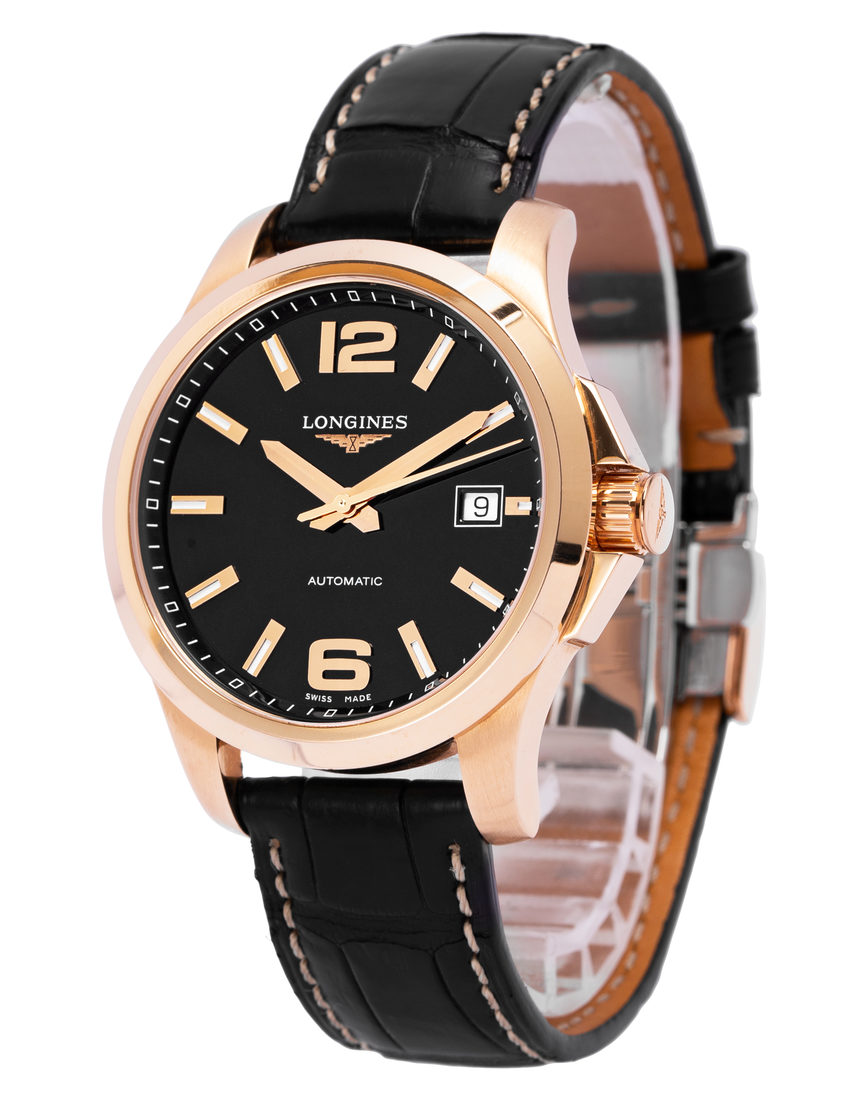 Longines Conquest L3.676.8.76.3 - 39 mm Leather side