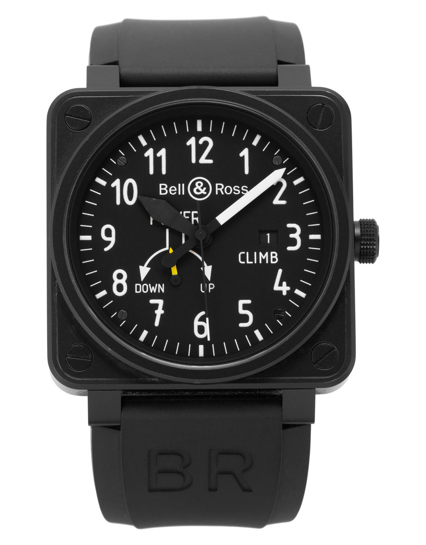 Bell and Ross Climb BR01-97-SCL - 46 mm Rubber back