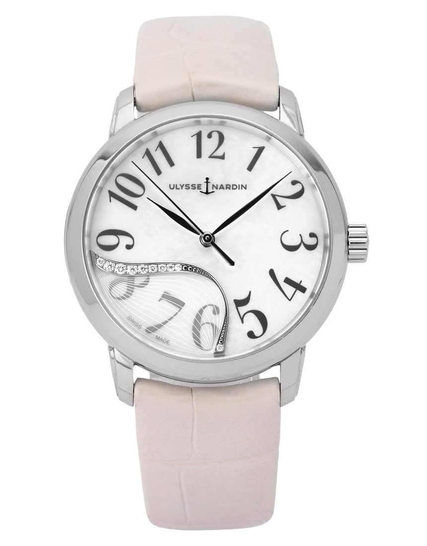 Ulysse Nardin Classico Jade 8153-201/60-01 - 37 mm Leather back