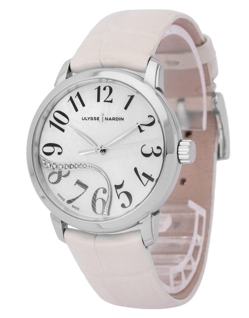 Ulysse Nardin Classico Jade 8153-201/60-01 - 37 mm Leather side
