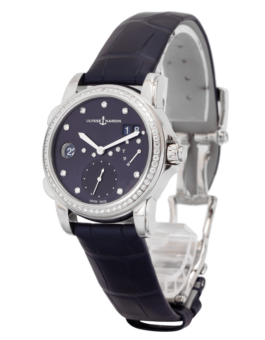 Ulysse Nardin Classico Dual Time 3243-222B/93 - 38 mm Leather side