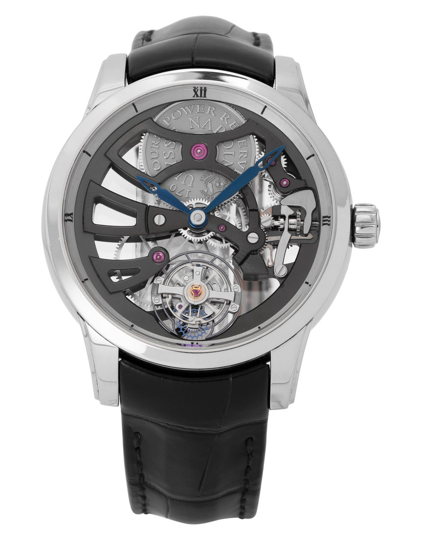 Ulysse Nardin Classic Skeleton Tourbillon 1700-129BQ - 44 mm Leather back