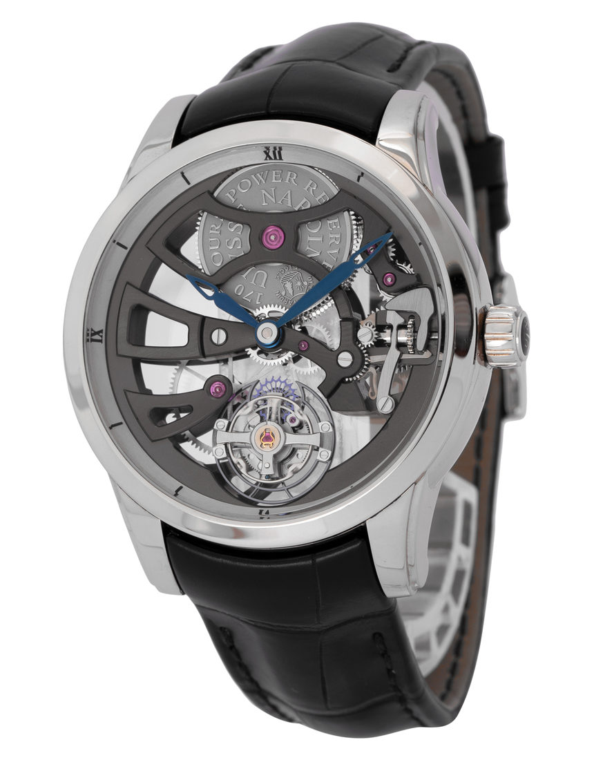 Ulysse Nardin Classic Skeleton Tourbillon 1700-129BQ - 44 mm Leather side