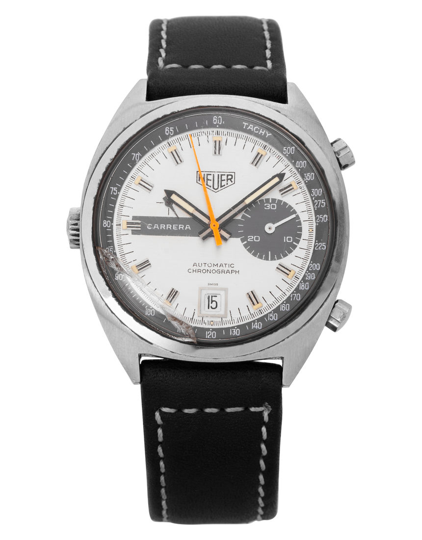 Heuer Carrera 110.253 - 39 mm Leather back
