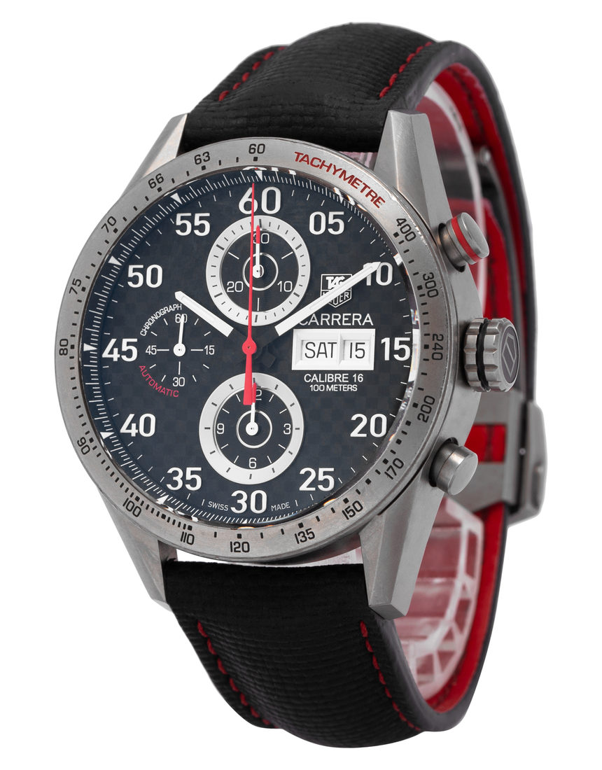 TAG Heuer Carrera CV2A80.FC6256 - 43 mm Leather side