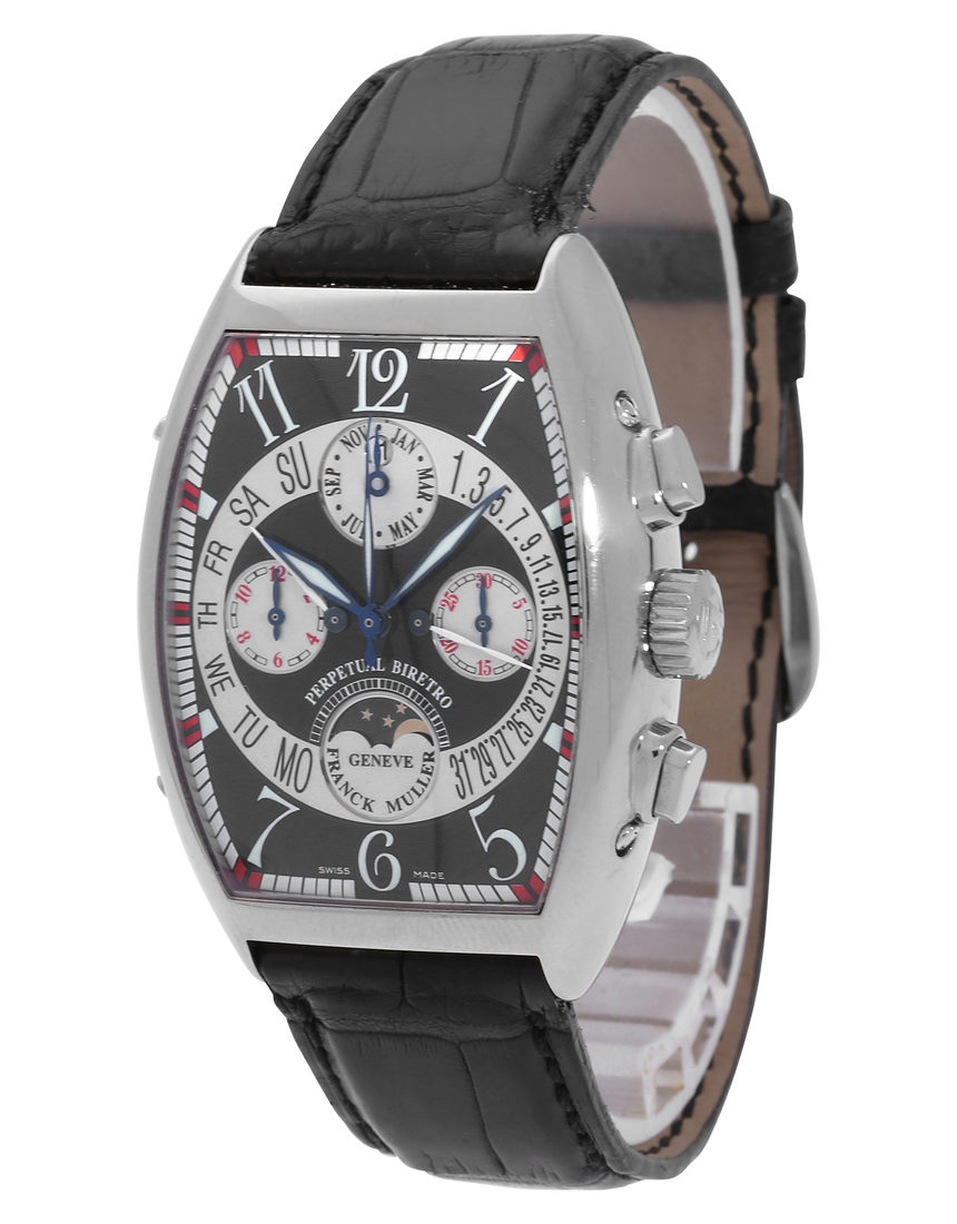 Franck Muller Biretrograde Perpetual Calendar 7850 CCQPB - 36 mm Leather side