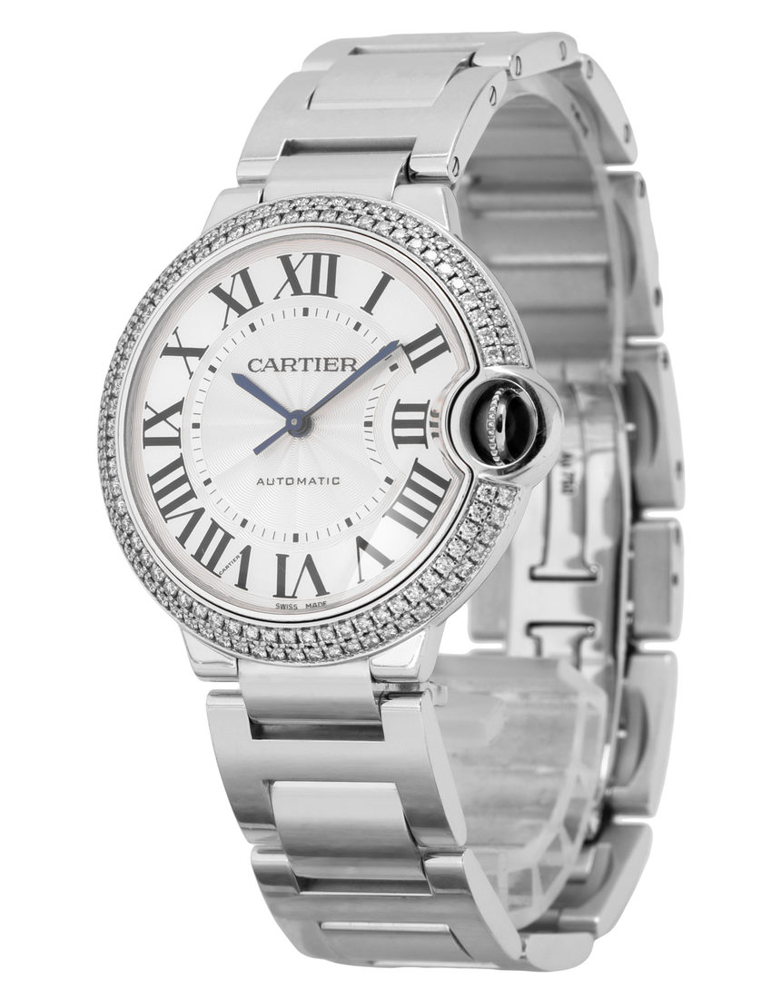 Cartier Ballon Bleu WE9006Z3 3004 - 36 mm White Gold side