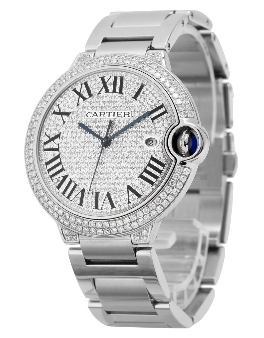 Cartier Ballon Bleu 3001 - 42 mm Steel side