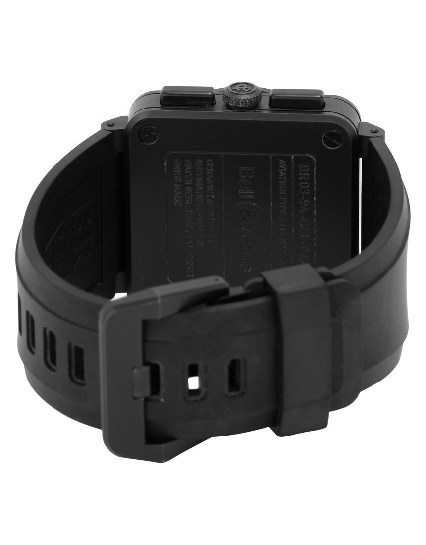 Bell and Ross BR03-94 Black Matte BR0394-BL-CE - 42 mm Rubber