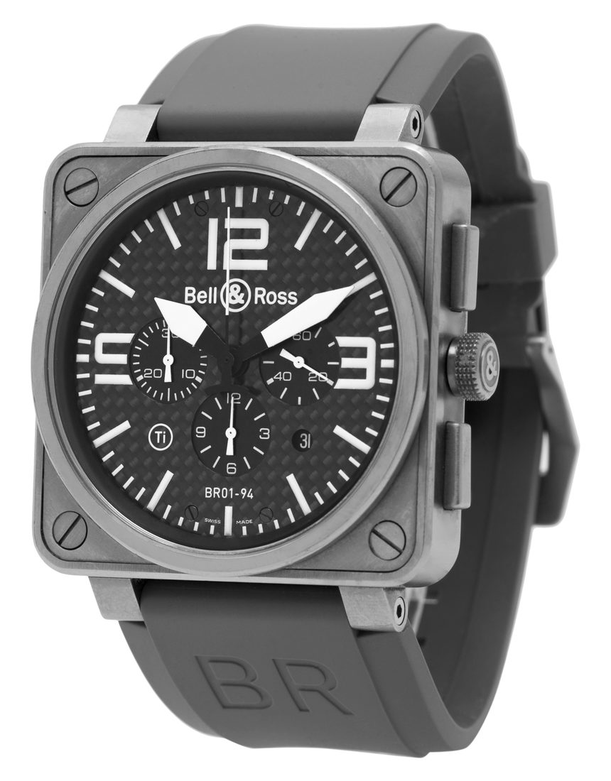 Bell and Ross BR01-94 Chronograph BR01-94-T - 45 mm Rubber side