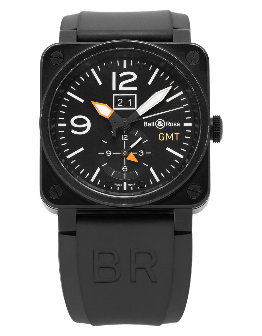 Bell and Ross BR03-51 GMT BR0351-GMT - 42 mm Rubber back