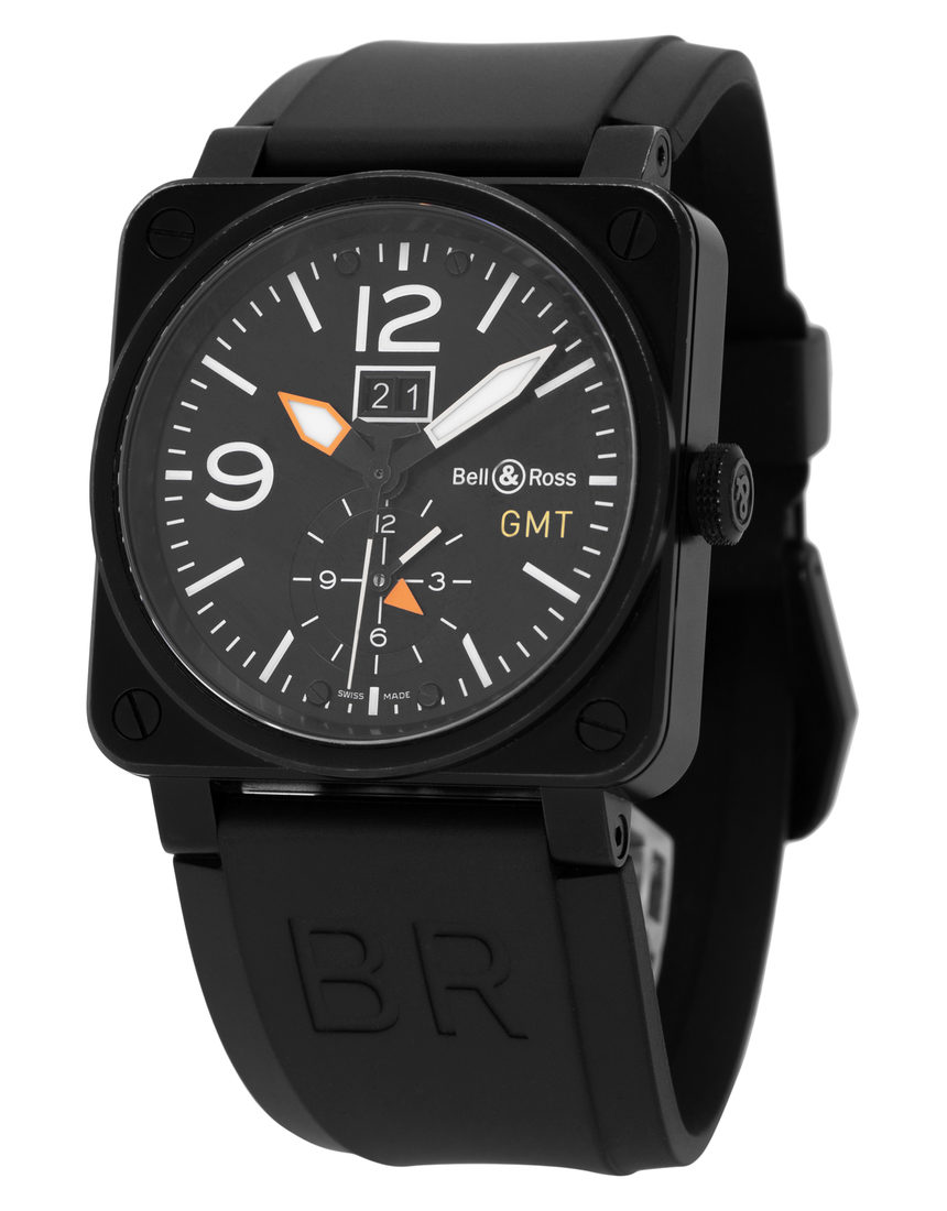 Bell and Ross BR03-51 GMT BR0351-GMT - 42 mm Rubber side