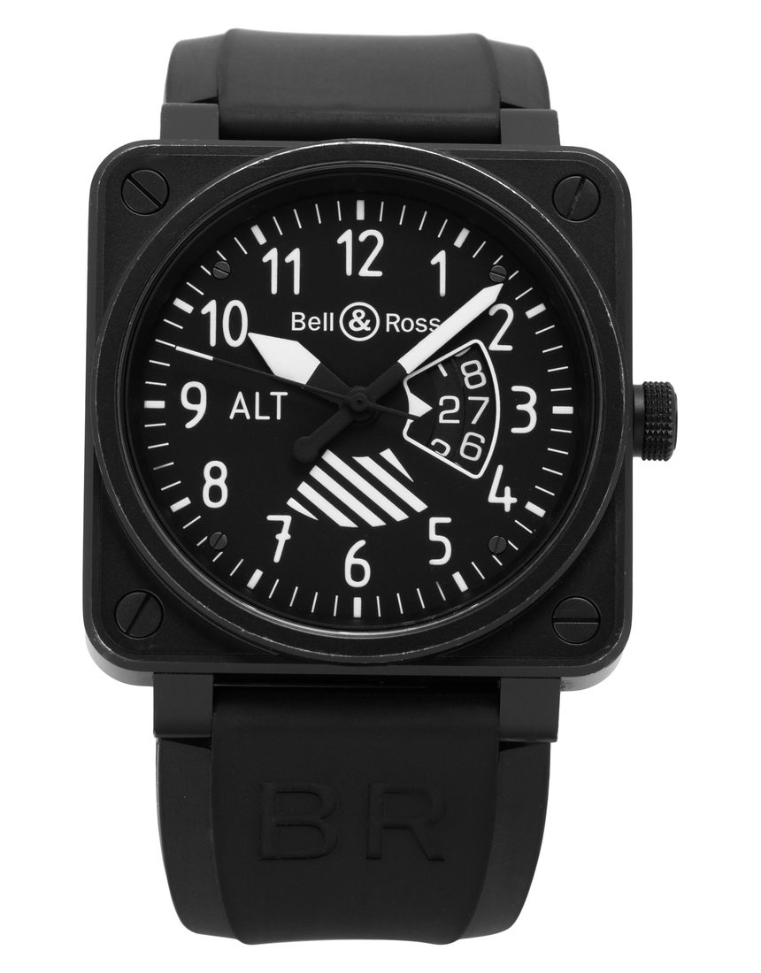 Bell and Ross BR 01 Altimeter BR01-96-SAlt - 46 mm Rubber back