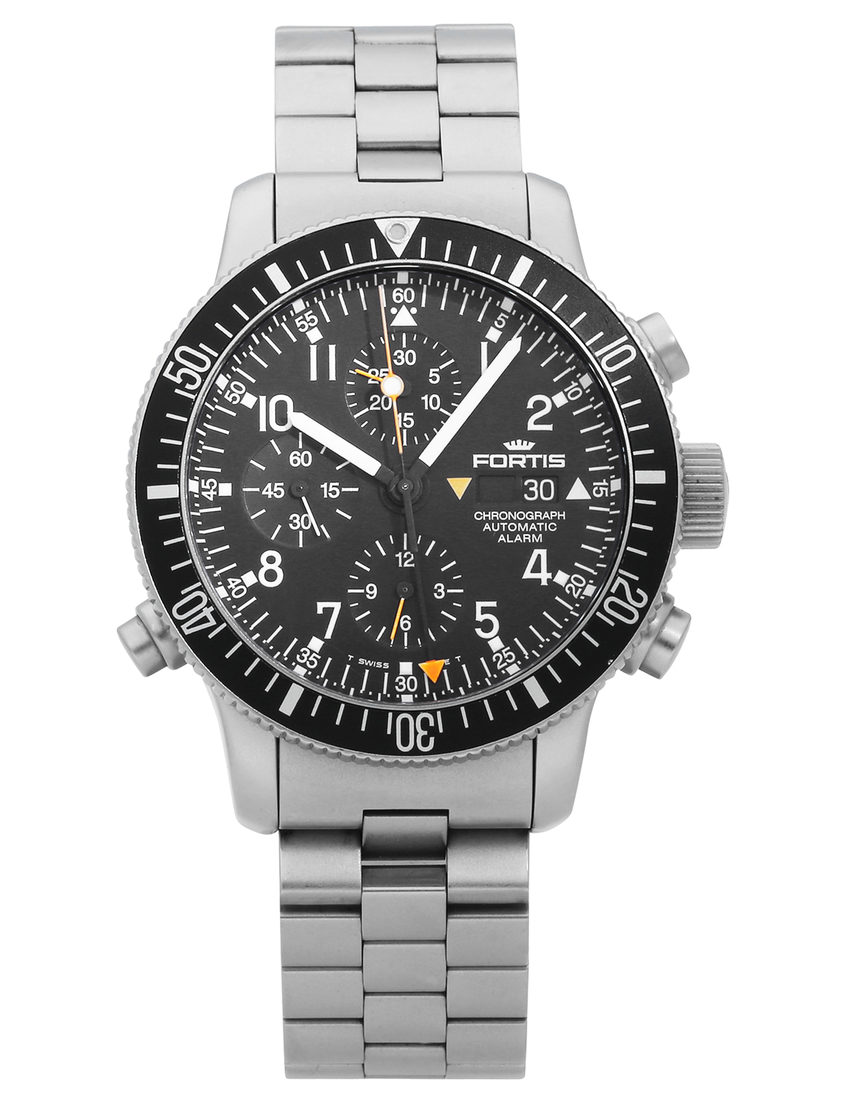 Fortis B-42 Chronograph Alarm 639.22.170 - 43 mm Steel back