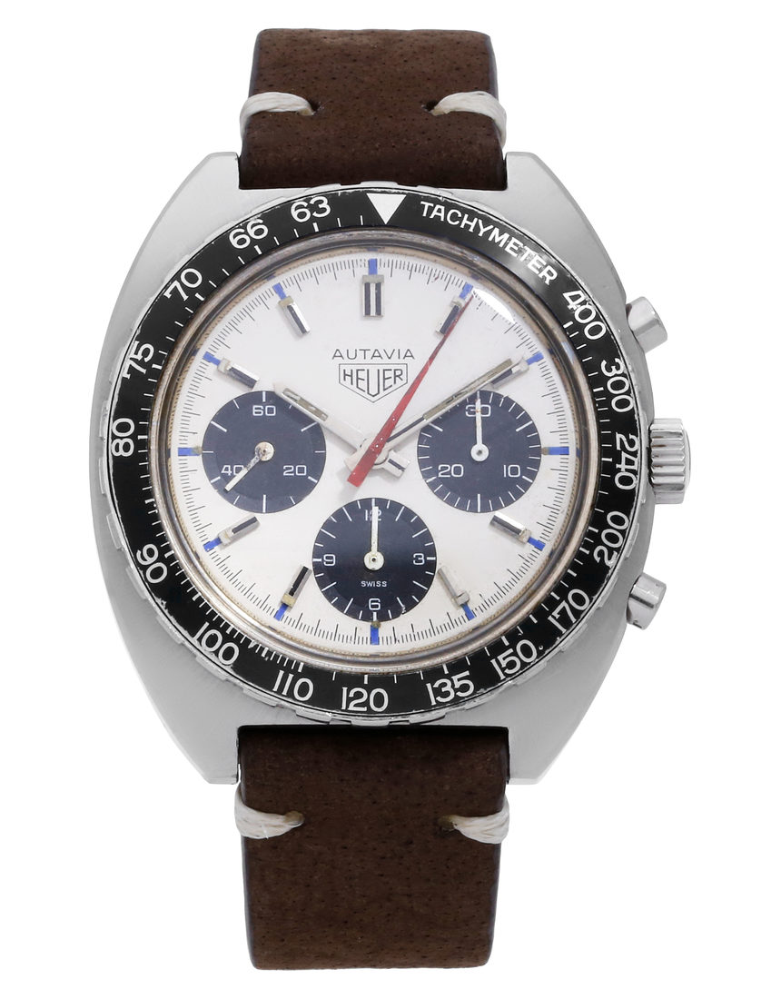 Heuer Autavia 73663 - 41 mm Leather back