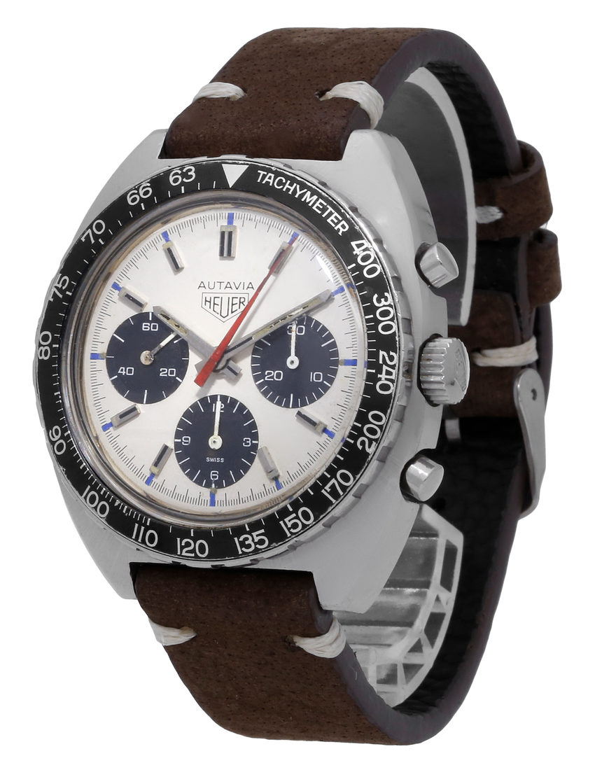 Heuer Autavia 73663 - 41 mm Leather side
