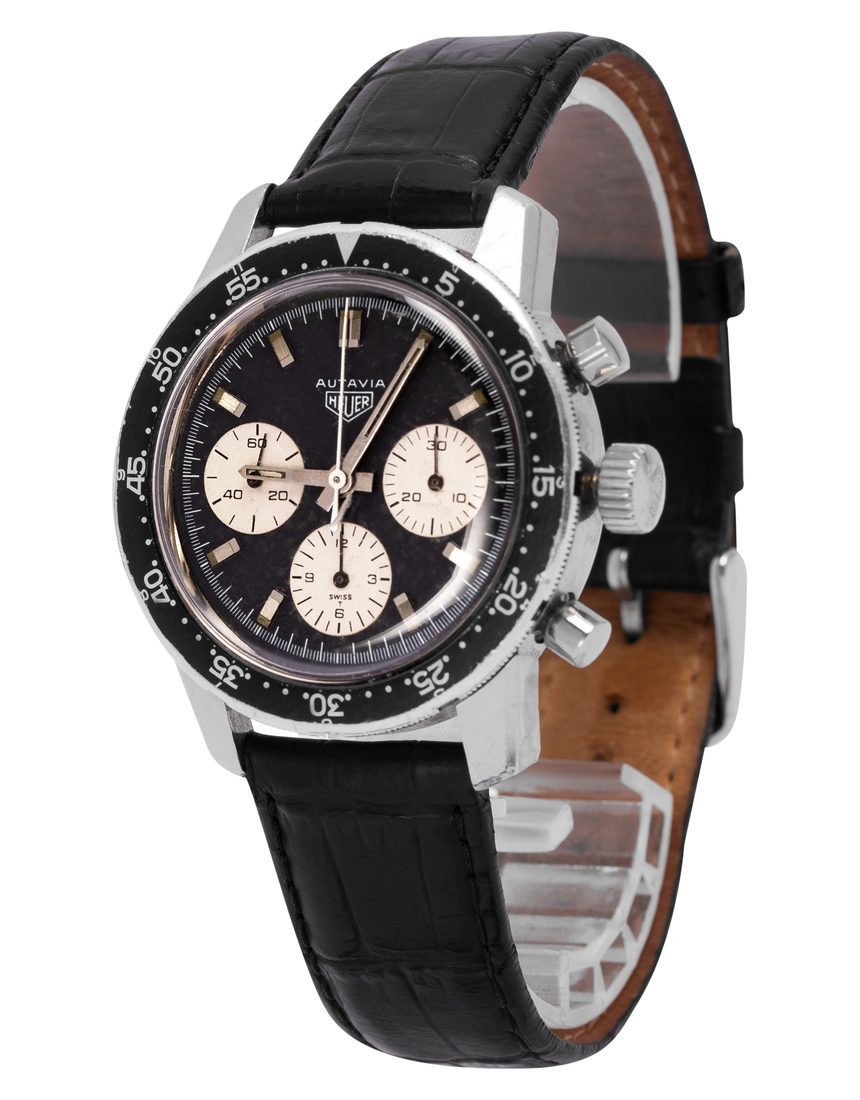 Heuer Autavia 2446C - 40 mm Leather side