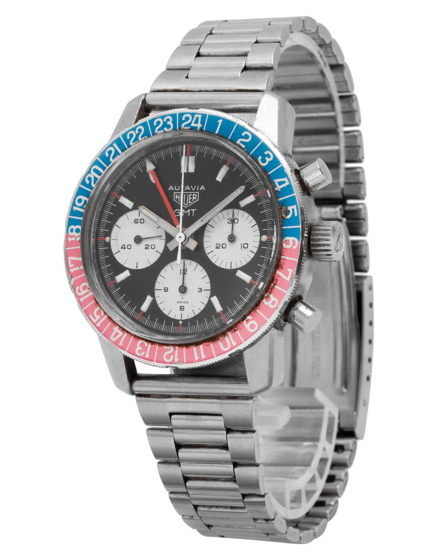 Heuer Autavia  2446C - 40 mm Steel side