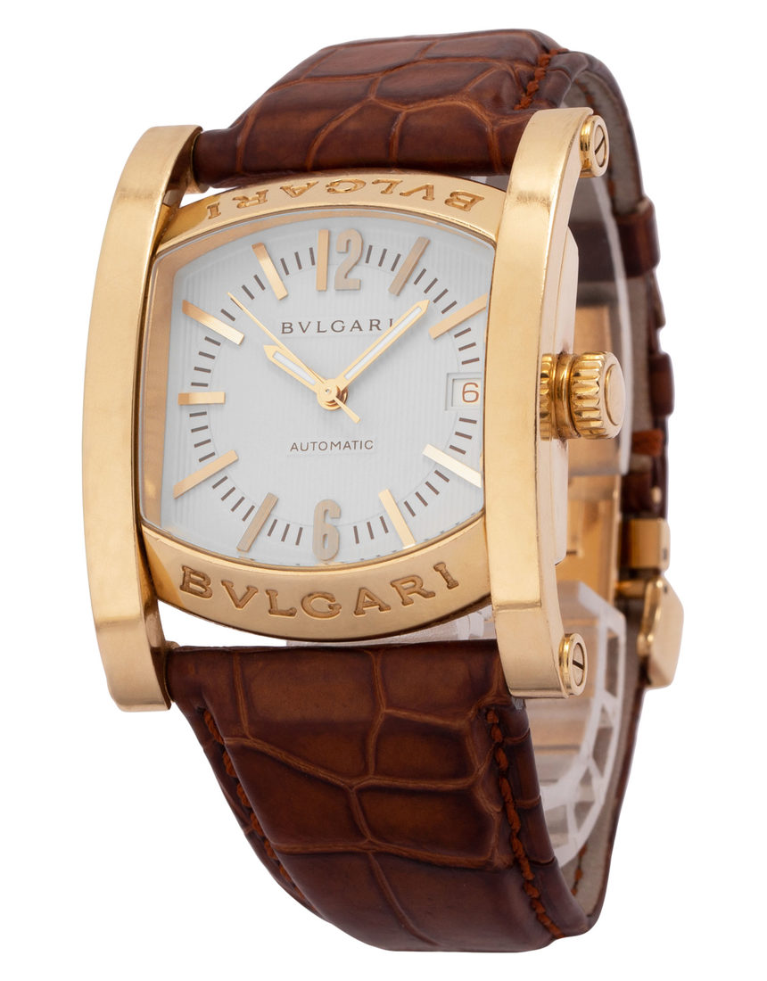 Bvlgari Assioma AA44G - 34 mm Leather side