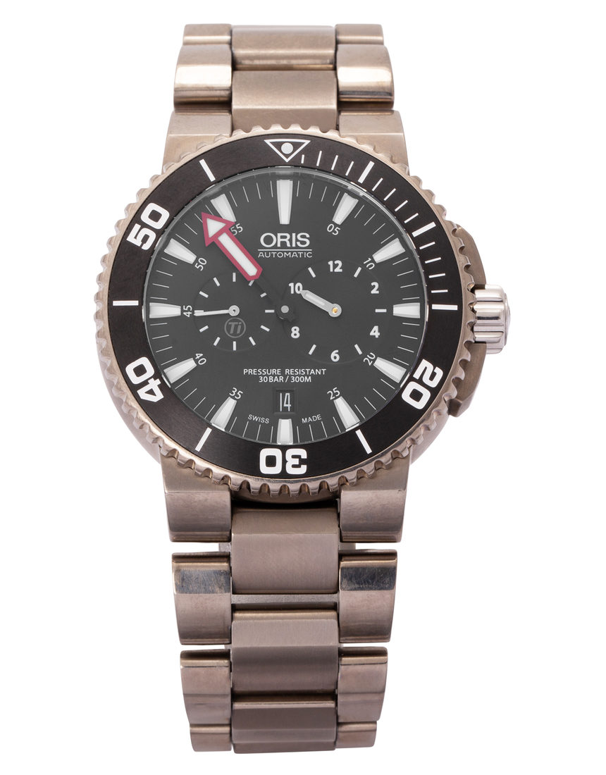 Oris Aquis 01 749 7677 7154 - 43 mm Titanium back