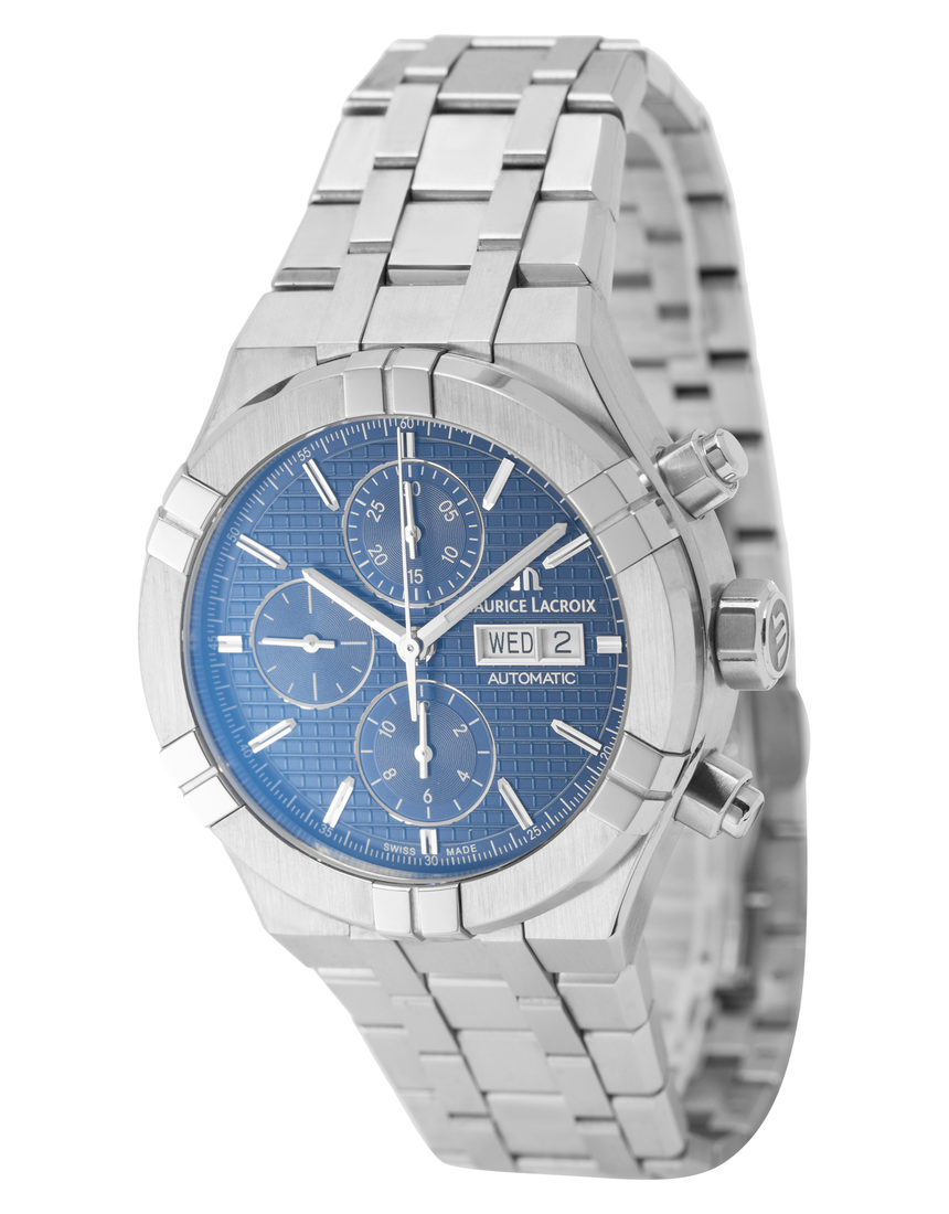Maurice Lacroix Aikon Automatic Chronograph AI6038-SS002-430-1 - 44 mm Steel side
