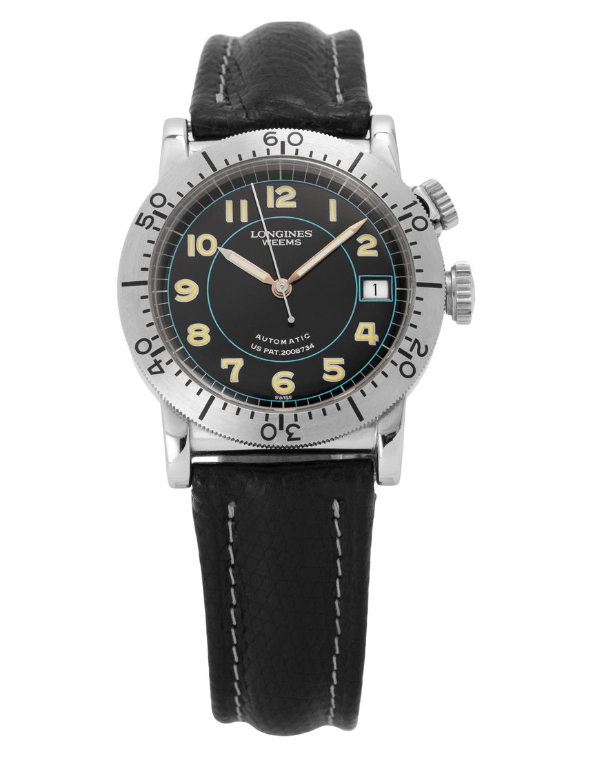 Longines  Weems Navigation  L2.608.4.53.2 - 37 mm Leather back