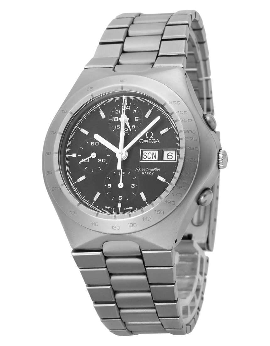 Omega  Speedmaster Mark V 	376.0806 - 43 mm Steel side