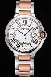 Cartier Mens Swiss Automatic Movement Ballon Bleu Dress Watch SKDT336 Royal Blue Hands