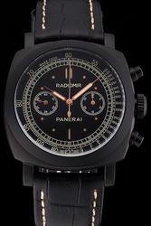 Swiss Panerai Radiomir 1940 All Black Guy Chronograph Automatic Watch Replica PN108
