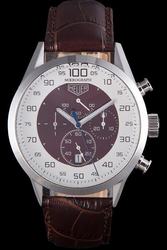 Tag Heuer Carrera Mikrograph Two-tone Dial Arabic Scale Blue Second Pointer Watch CAR5040.FC8177