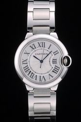 Cartier Silver Bracelet Small Size Ballon Bleu No Date Swiss Made Suits Watch SKDT360 S/Steel Case