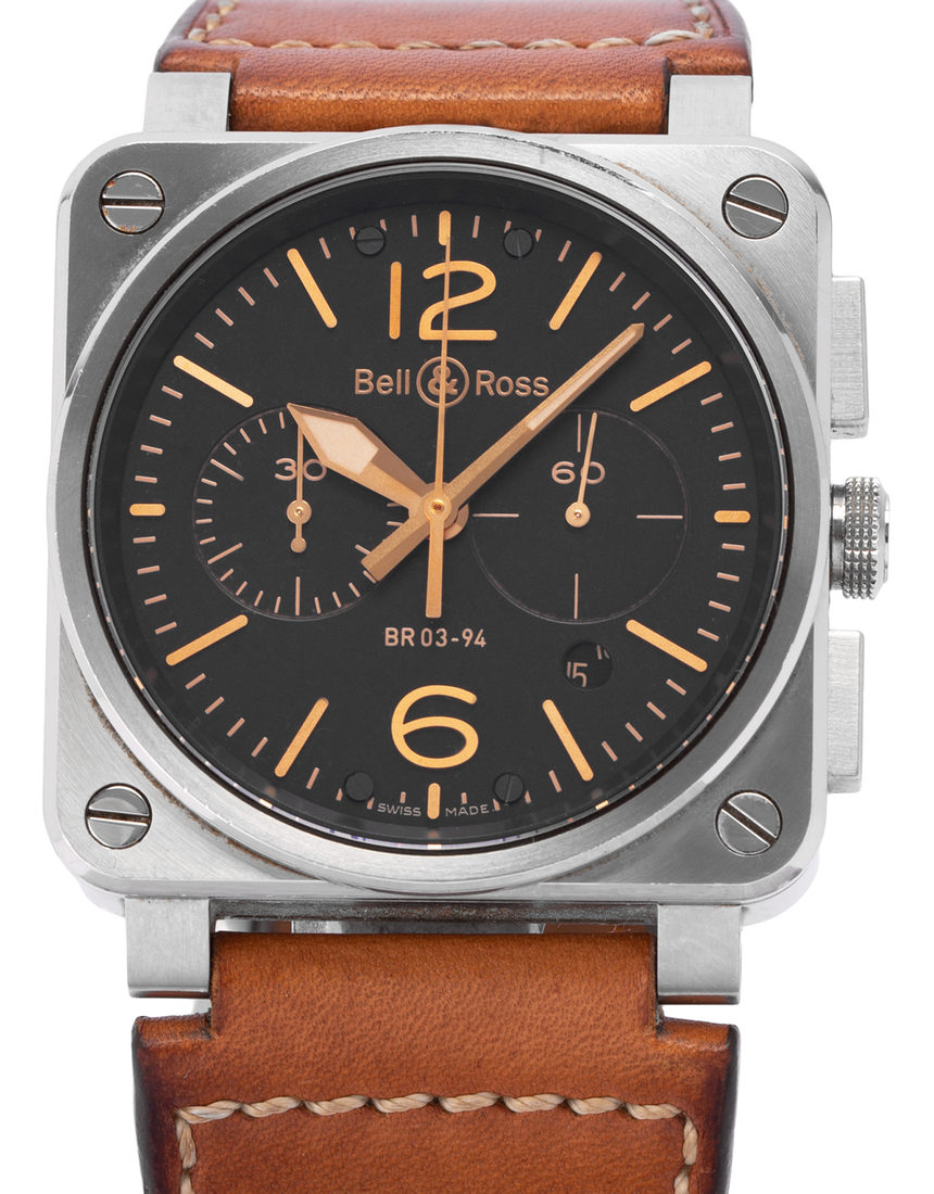 Bell and Ross BR03-94 Chronograph BR0394-HERITAGE - 42 mm Leather