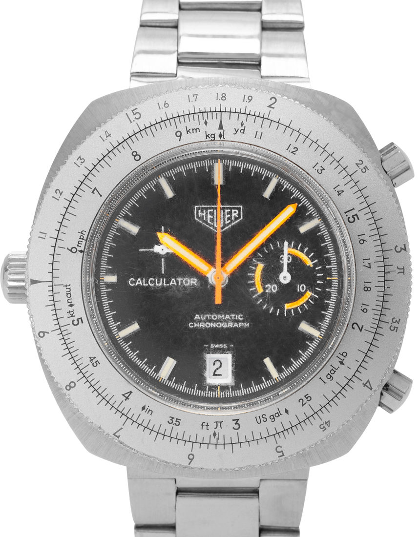 Heuer Calculator 150.633 - 46 mm Steel