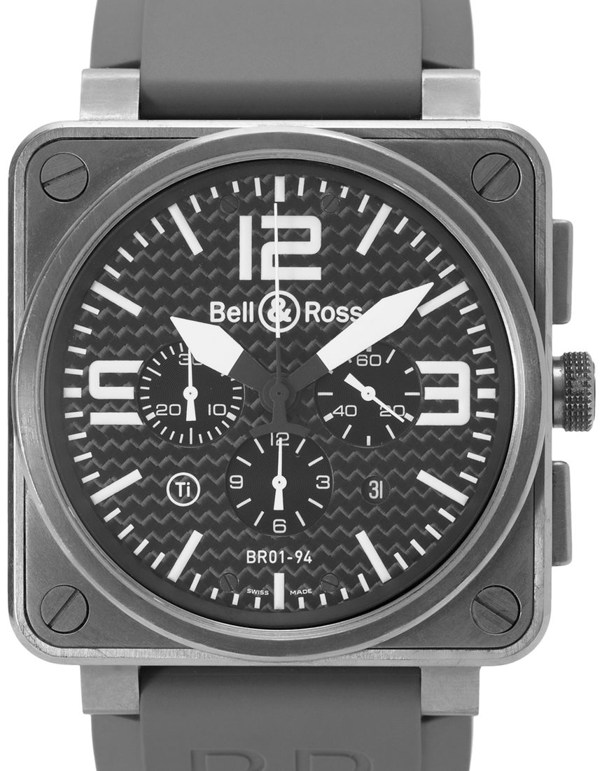 Bell and Ross BR01-94 Chronograph BR01-94-T - 45 mm Rubber