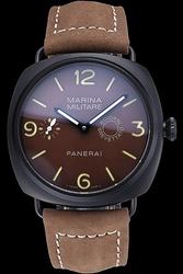 Panerai Radiomir Composite Marina Militare Giorni Brevettato 8-Days PAM00339 Black Case Brown Watch