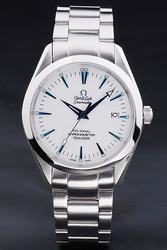 Replica Omega Seamaster 150 Co-axial Chronometer Blue Arrow Marker Dauphine Pointers H-shaped Steel Bracelet Quartz Watch 2503.33.00