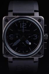 Bell & Ross BR 01-94 BR0194-BL-CA Carbon Square Case Black Watch Dark Grey Index Cheap Online