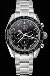 Omega Speedmaster Racing Black Tachymetre Bezel Black Dial Stick Scale Pencil Pointer Steel Bracelet Anniversary Limited Auto Watch 311.30.42.30.01.005