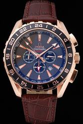 Omega Seamaster Aqua Terra Rose Gold Case Black Unidirectional Rotating Bezel Grey Striated Face Luminous Arrow-shaped Scale Watch 231.53.44.52.06.001