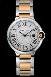 Cartier Mens Swiss Automatic W6920047 Ballon Bleu Dress Watch SKDT289 Rose Gold Crown