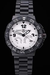 TAG Heuer Formula 1 White Dial Black Marker&Pointer Ion-plated Stainless Steel Watch