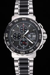 Copy TAG Heuer Formula 1 Black Dial Ion-plated Bezel Two-tone Bracelet Quartz Watch